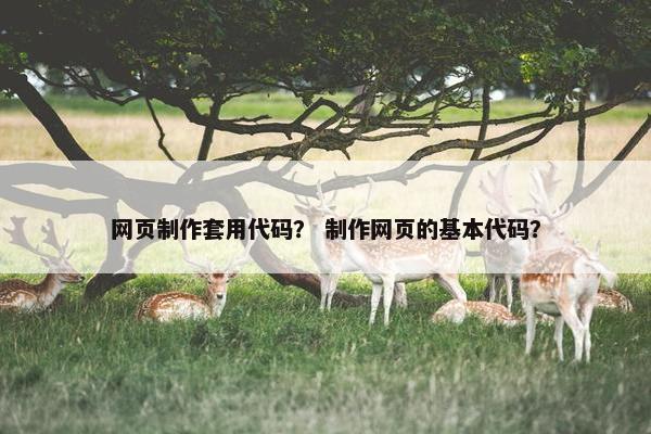 网页制作套用代码？ 制作网页的基本代码？
