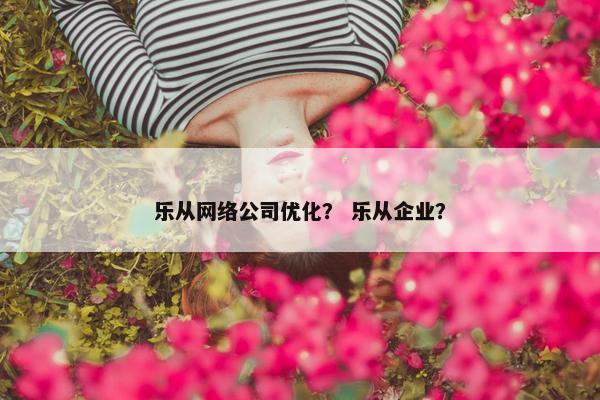 乐从网络公司优化？ 乐从企业？