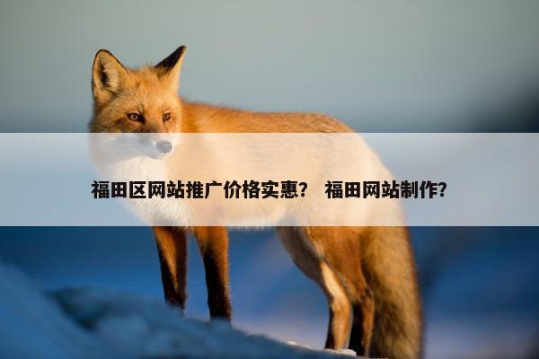 福田区网站推广价格实惠？ 福田网站制作？
