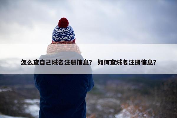 怎么查自己域名注册信息？ 如何查域名注册信息？