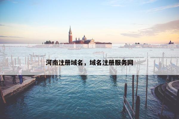 河南注册域名，域名注册服务网