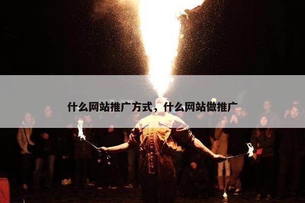 什么网站推广方式，什么网站做推广