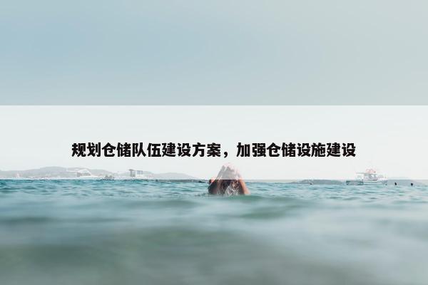 规划仓储队伍建设方案，加强仓储设施建设