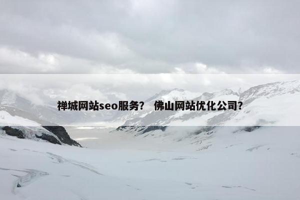 禅城网站seo服务？ 佛山网站优化公司？