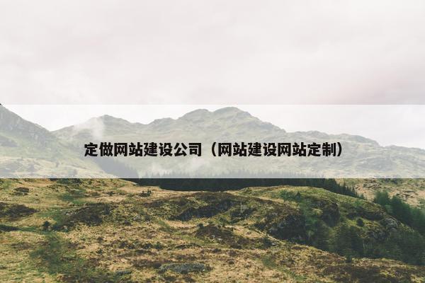 定做网站建设公司（网站建设网站定制）