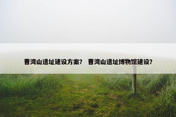 曹湾山遗址建设方案？ 曹湾山遗址博物馆建设？