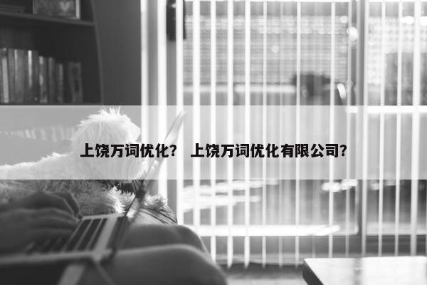 上饶万词优化？ 上饶万词优化有限公司？