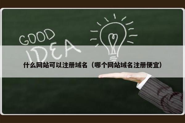 什么网站可以注册域名（哪个网站域名注册便宜）