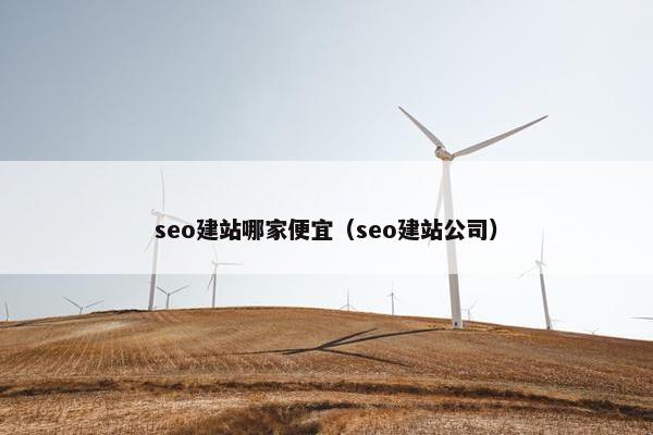 seo建站哪家便宜（seo建站公司）