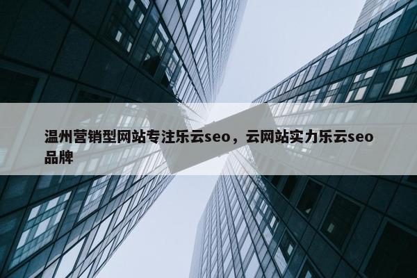 温州营销型网站专注乐云seo，云网站实力乐云seo品牌