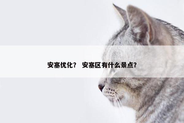 安塞优化？ 安塞区有什么景点？