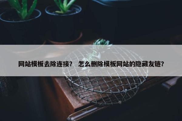 网站模板去除连接？ 怎么删除模板网站的隐藏友链？