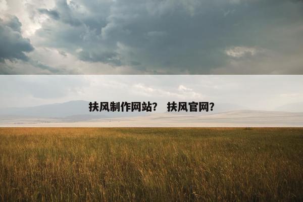 扶风制作网站？ 扶风官网？