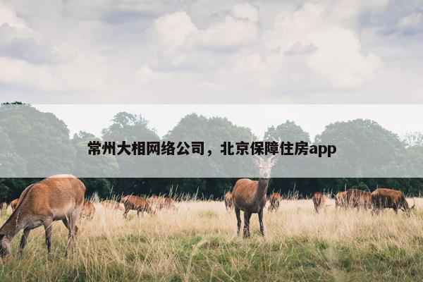 常州大相网络公司，北京保障住房app