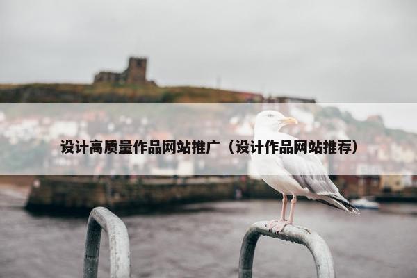 设计高质量作品网站推广（设计作品网站推荐）