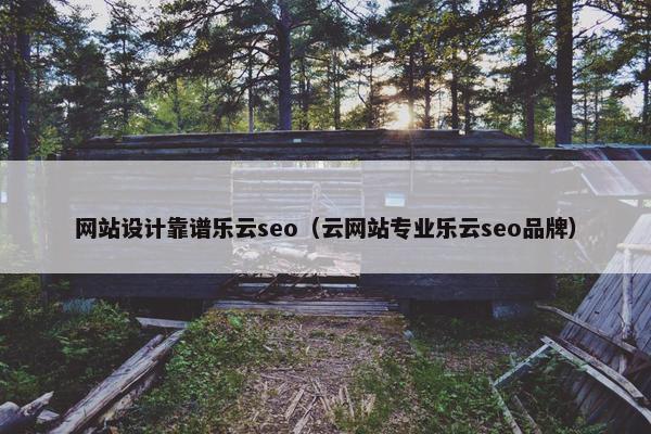 网站设计靠谱乐云seo（云网站专业乐云seo品牌）
