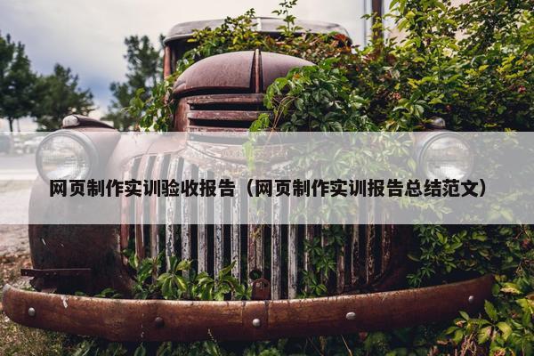 网页制作实训验收报告（网页制作实训报告总结范文）