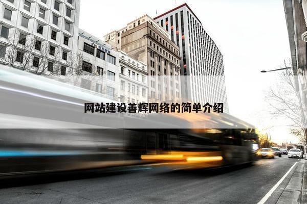 网站建设善辉网络的简单介绍