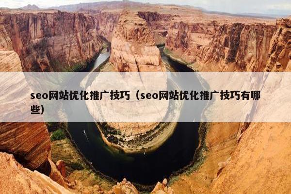 seo网站优化推广技巧（seo网站优化推广技巧有哪些）