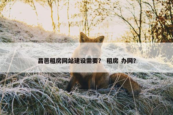 昌邑租房网站建设需要？ 租房 办网？