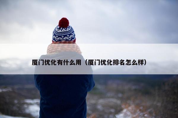 厦门优化有什么用（厦门优化排名怎么样）