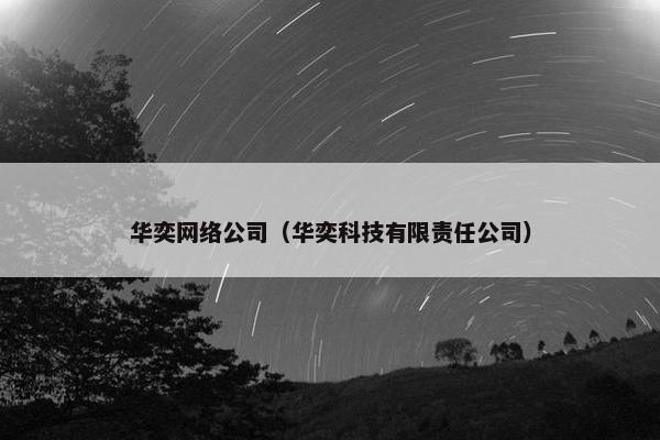 华奕网络公司（华奕科技有限责任公司）