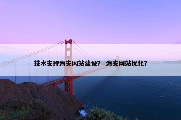 技术支持海安网站建设？ 海安网站优化？
