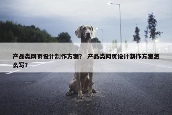 产品类网页设计制作方案？ 产品类网页设计制作方案怎么写？