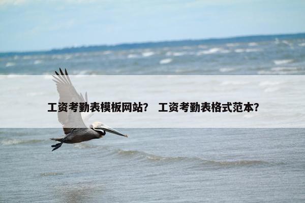 工资考勤表模板网站？ 工资考勤表格式范本？