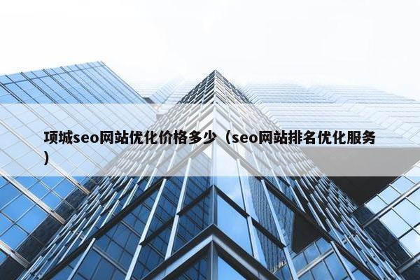 项城seo网站优化价格多少（seo网站排名优化服务）