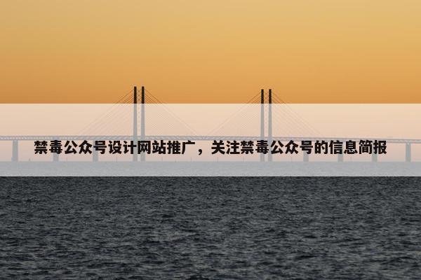 禁毒公众号设计网站推广，关注禁毒公众号的信息简报