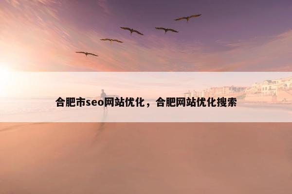 合肥市seo网站优化，合肥网站优化搜索
