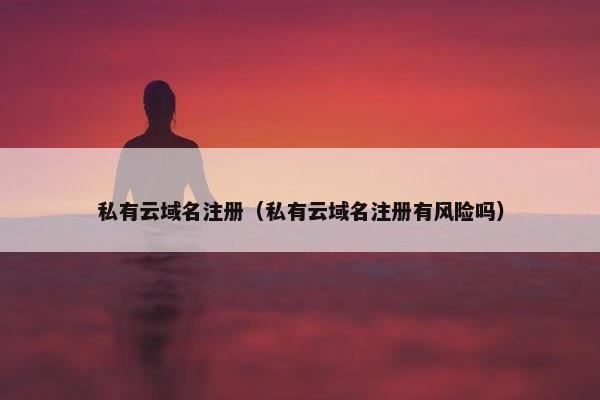 私有云域名注册（私有云域名注册有风险吗）