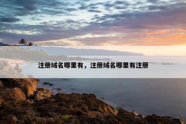 注册域名哪里有，注册域名哪里有注册