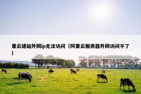 里云建站外网ip无法访问（阿里云服务器外网访问不了）