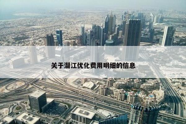 关于潜江优化费用明细的信息