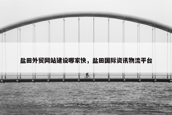 盐田外贸网站建设哪家快，盐田国际资讯物流平台