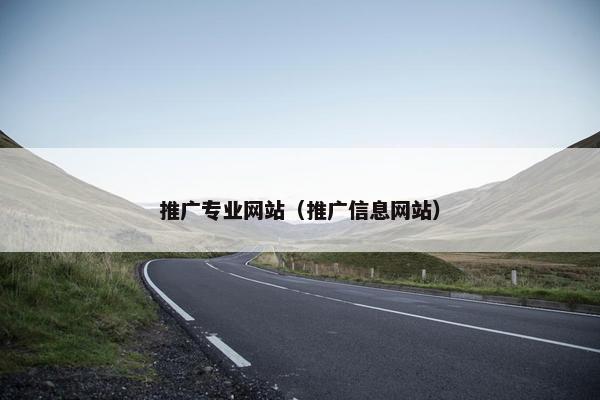 推广专业网站（推广信息网站）