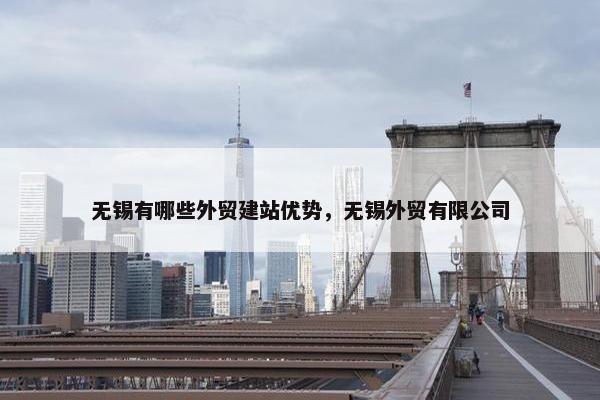 无锡有哪些外贸建站优势，无锡外贸有限公司