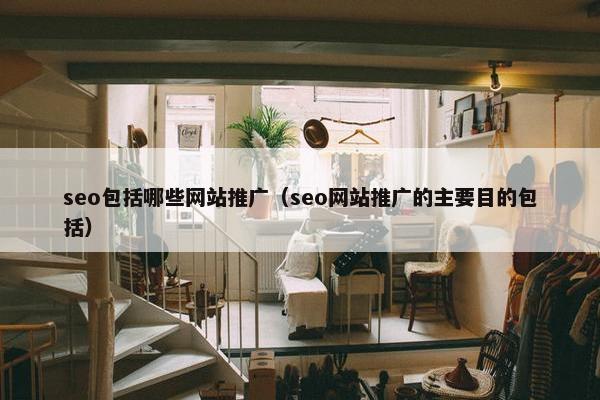 seo包括哪些网站推广（seo网站推广的主要目的包括）