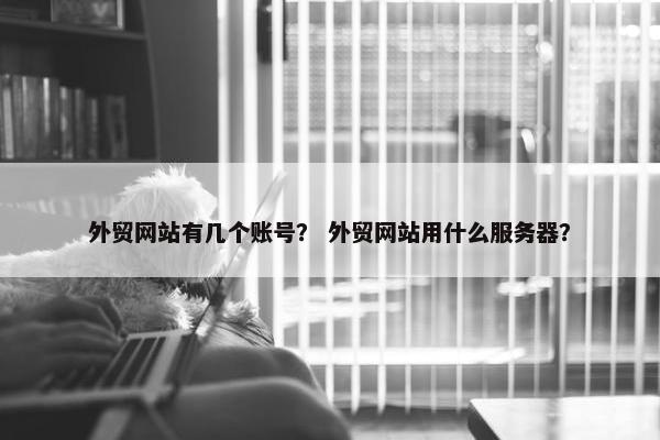 外贸网站有几个账号？ 外贸网站用什么服务器？