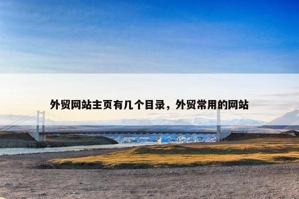 外贸网站主页有几个目录，外贸常用的网站