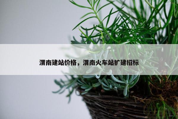 渭南建站价格，渭南火车站扩建招标