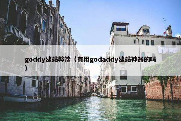 goddy建站弊端（有用godaddy建站神器的吗）