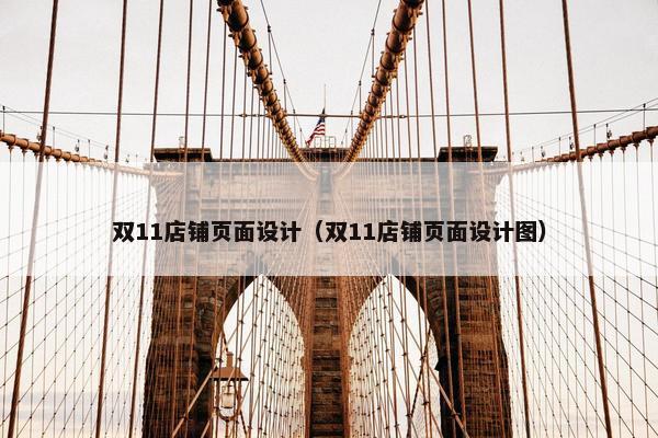 双11店铺页面设计（双11店铺页面设计图）