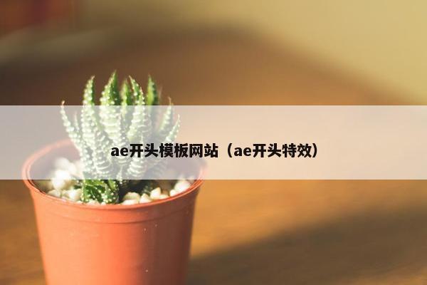 ae开头模板网站（ae开头特效）