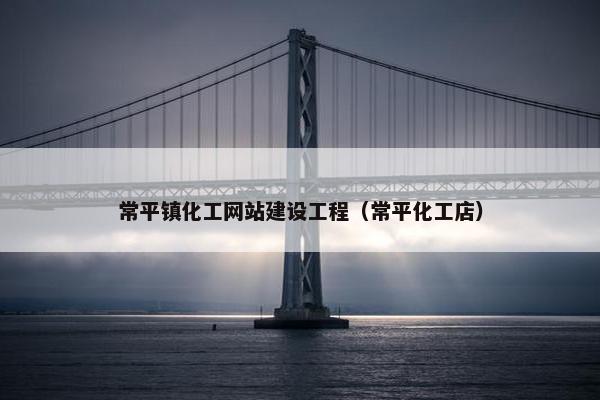常平镇化工网站建设工程（常平化工店）