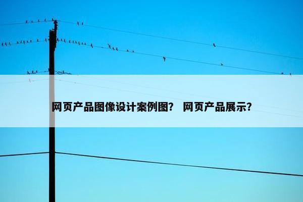 网页产品图像设计案例图？ 网页产品展示？