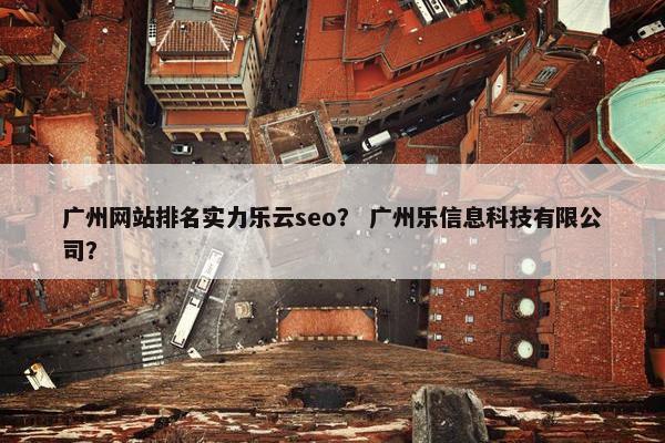 广州网站排名实力乐云seo？ 广州乐信息科技有限公司？