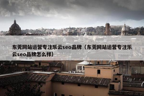 东莞网站运营专注乐云seo品牌（东莞网站运营专注乐云seo品牌怎么样）